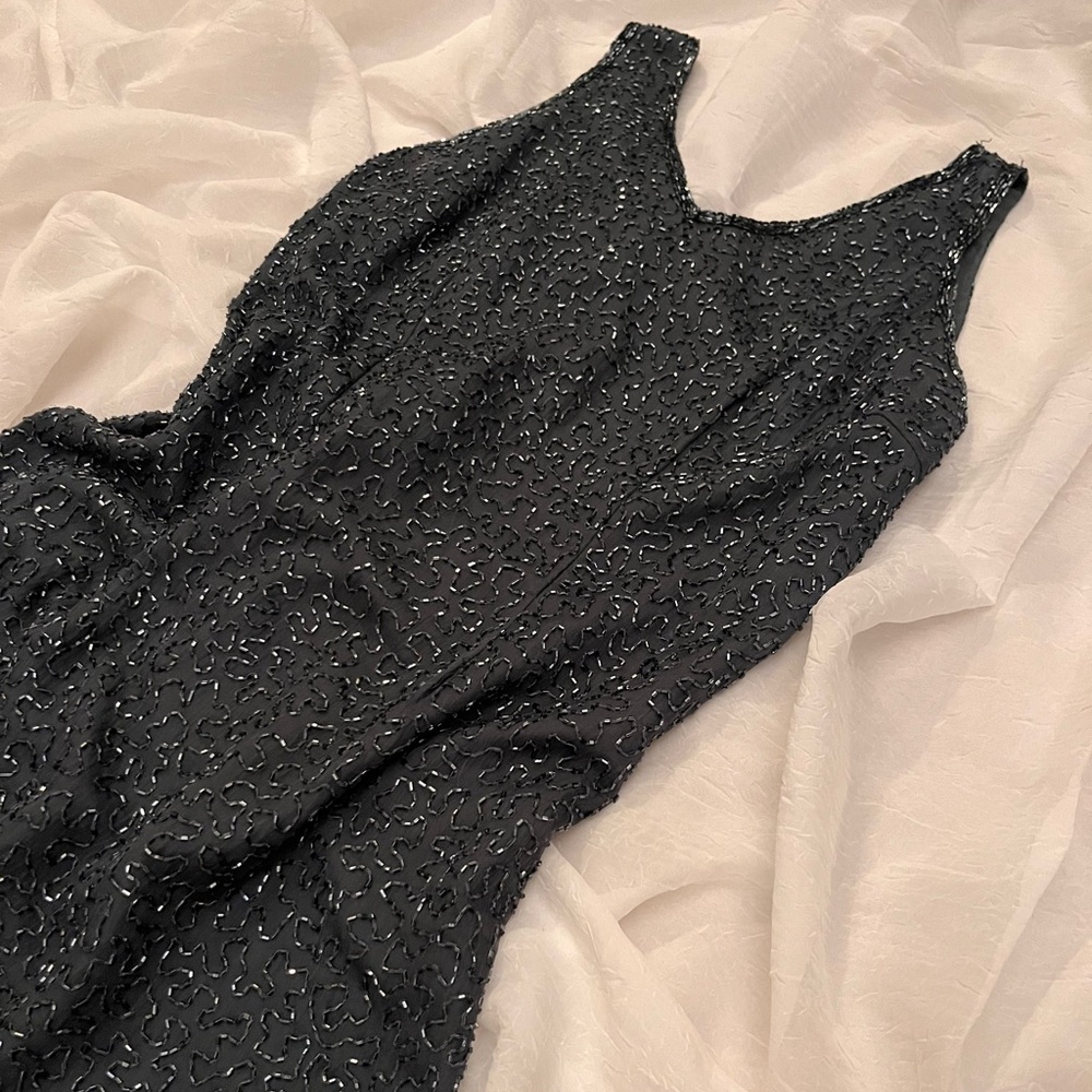 90’s Beaded Silk Mini Dress